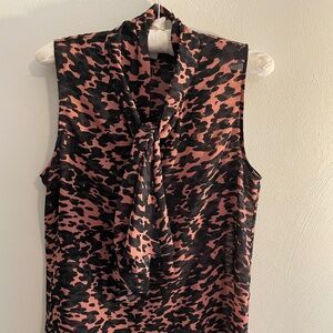 Cabi Pink Camo Sleevless Shirt Med